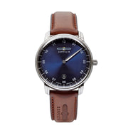 ZEPPELIN Men's New Captains Line Mono Timer Quartz 8642-3 Leather Watch